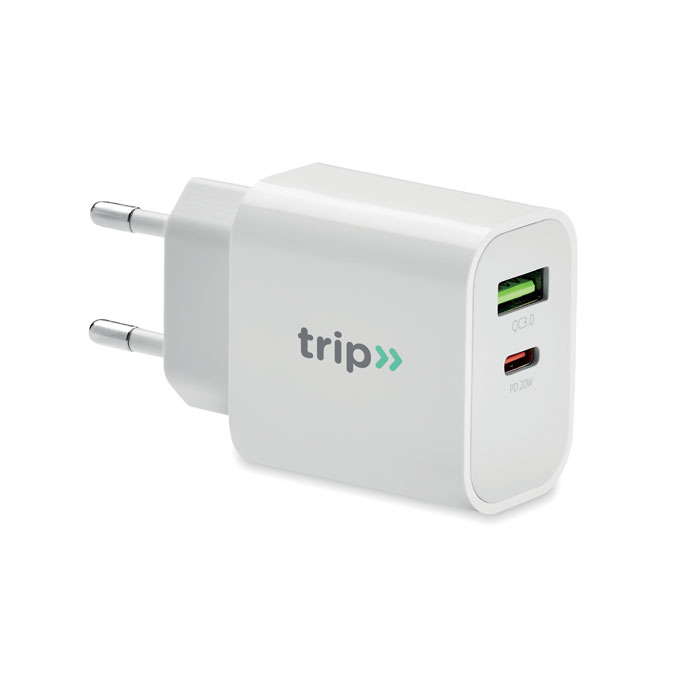 18W 2 port USB charger EU plug-White-Tasmania-australia-2
