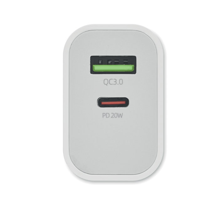 18W 2 port USB charger EU plug-White-Tasmania-australia-3