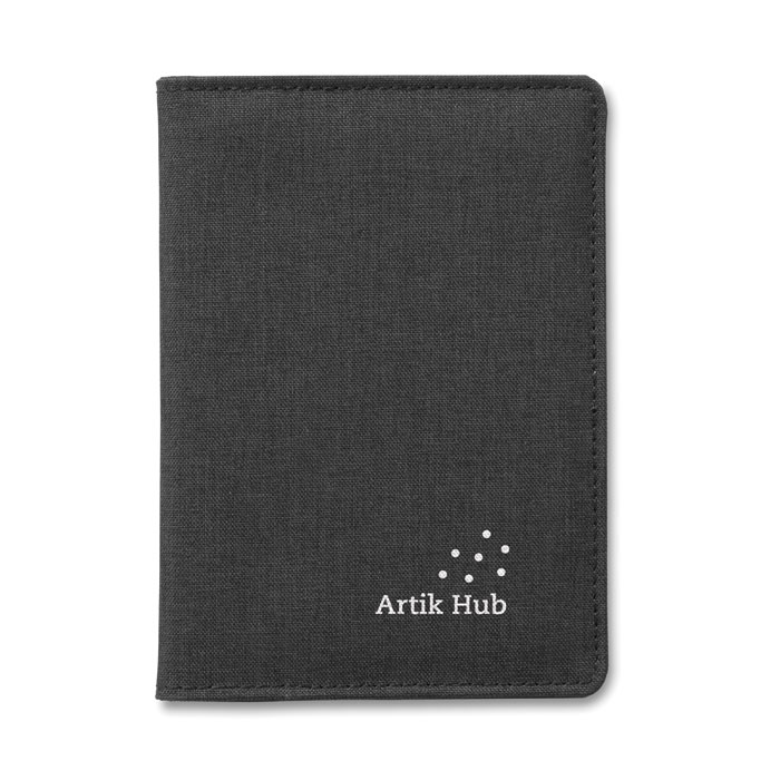 2 Tone passport holder-Black-Tasmania-australia-2