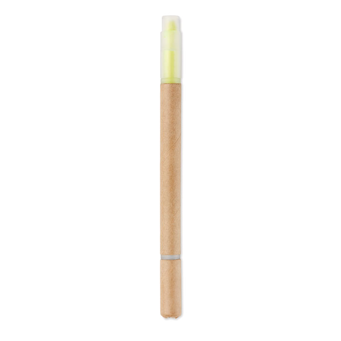 2 in 1 carton pen highlighter-Yellow-Tasmania-australia-2