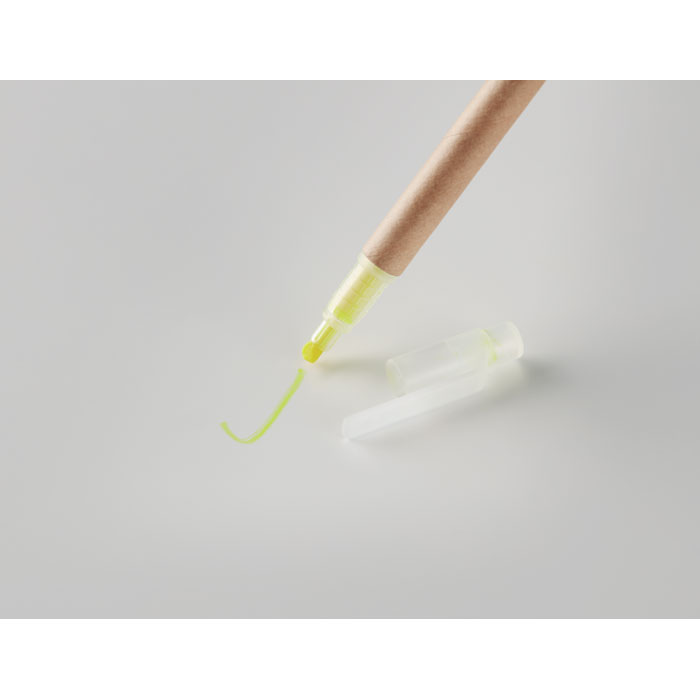 2 in 1 carton pen highlighter-Yellow-Tasmania-australia-3