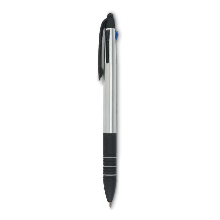 3 colour ink pen with styluss-SILVER-Tasmania-australia-2