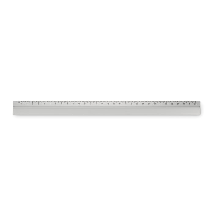 personalized-30cm Ruler in aluminium-Matt silver-Tasmania-australia