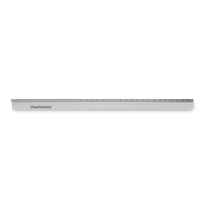 personalized-30cm Ruler in aluminium-Matt silver-Tasmania-australia