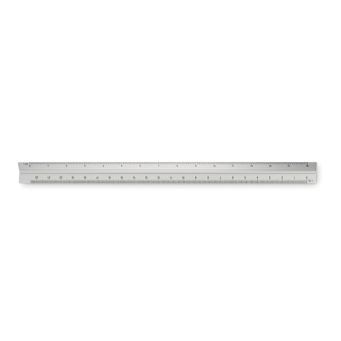 personalized-30cm Ruler in aluminium-Matt silver-Tasmania-australia