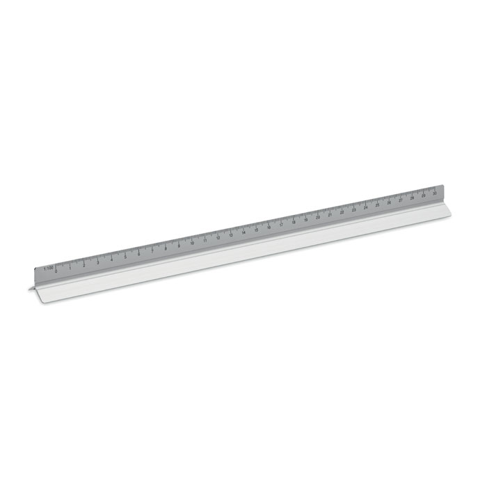personalized-30cm Ruler in aluminium-Matt silver-Tasmania-australia