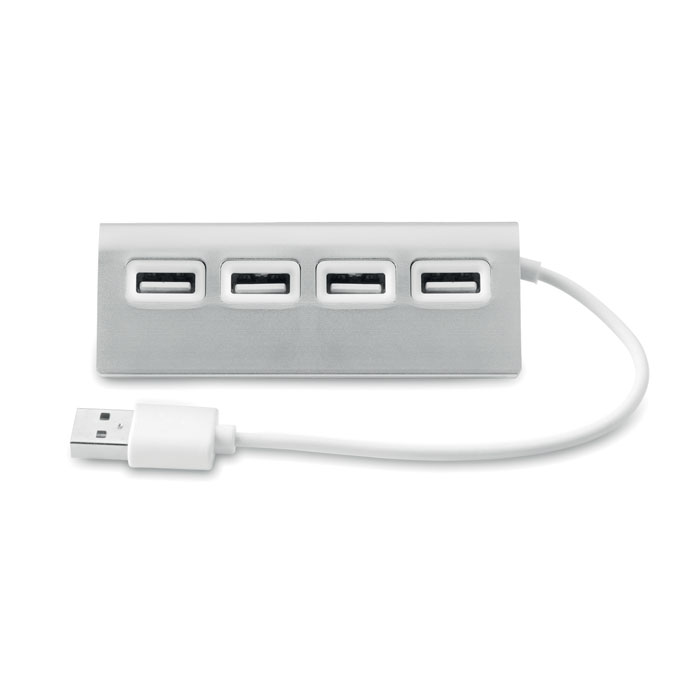 4 port USB hub-MATT SILVER-Tasmania-australia-2 4 port USB hub-MATT SILVER-Tasmania-australia-2