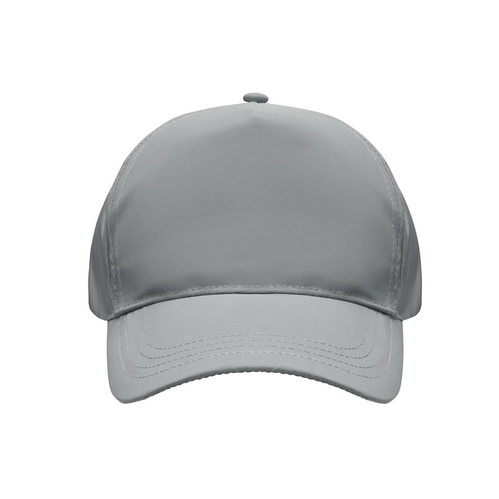 5 panel reflective baseball cap-Matt silver-Tasmania-australia-3