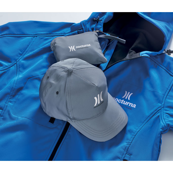 5 panel reflective baseball cap-Matt silver-Tasmania-australia-4
