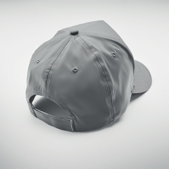 5 panel reflective baseball cap-Matt silver-Tasmania-australia-5