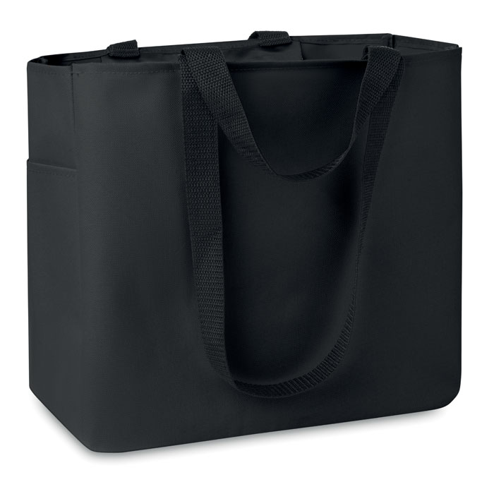 600D Polyester shopping bag-Black-Tasmania-australia-1
