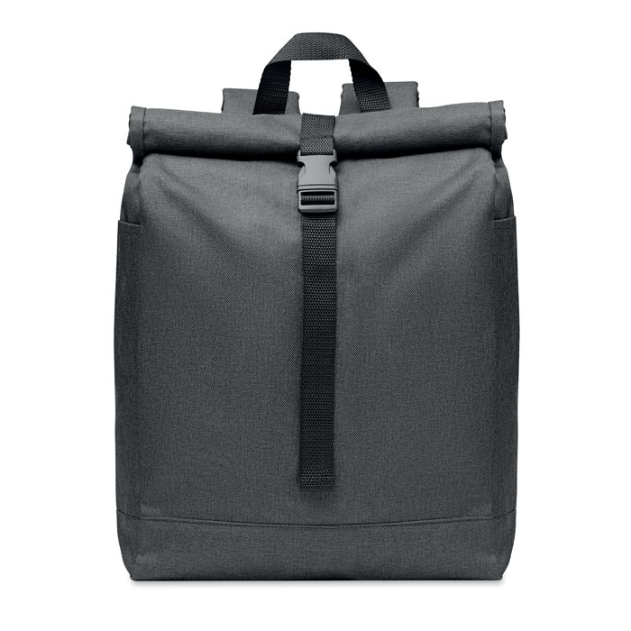 600D RPET 2 tone backpack-Black-Tasmania-australia-6
