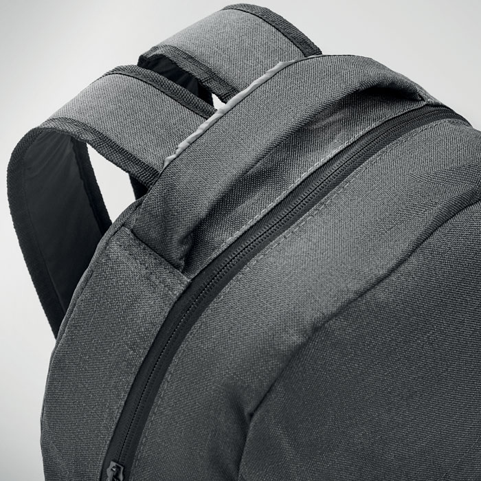 600D RPET 2 tone backpack-Black-White-Tasmania-australia-3