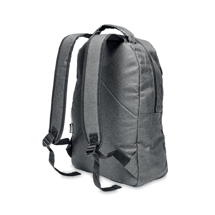 600D RPET 2 tone backpack-Black-White-Tasmania-australia-6
