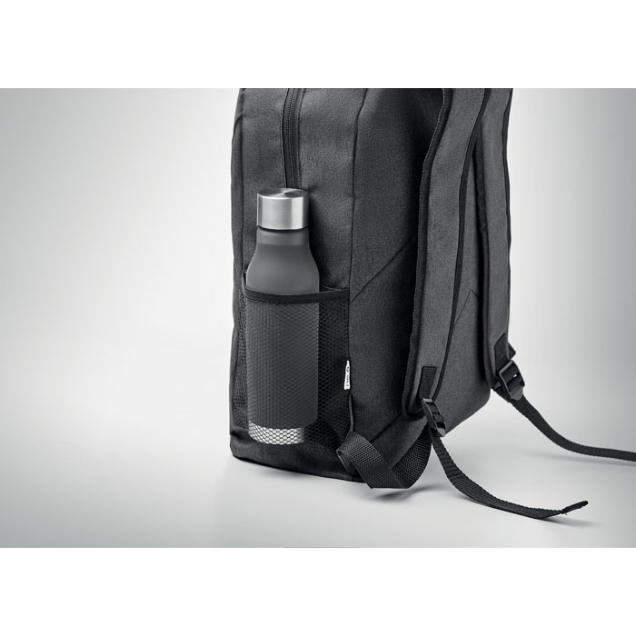 600D RPET 2 tone backpack-Black-White-Tasmania-australia-7