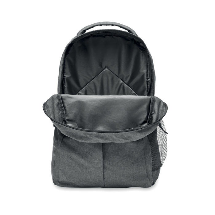 600D RPET 2 tone backpack-Black-White-Tasmania-australia-8