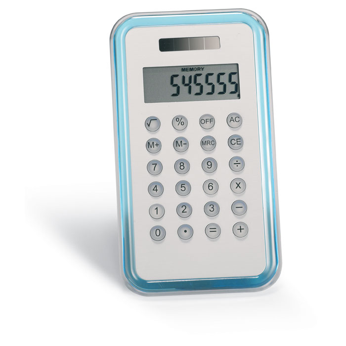 8 digit calculator-Transparent blue-Tasmania-australia-1