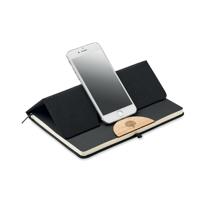 A5 RPET notebook 80 lined-Black-Tasmania-australia-2