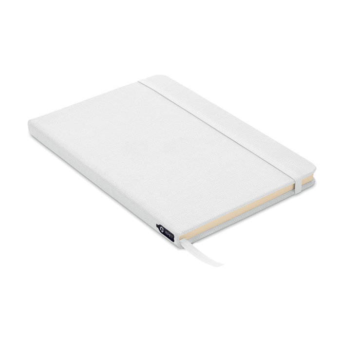 A5 RPET notebook 80 lined-White-Tasmania-australia-1