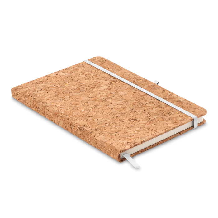 A5 cork notebook 96 lined-WHITE-Tasmania-australia-2