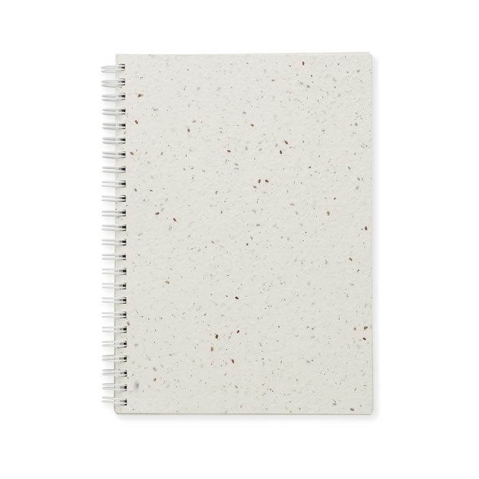 A5 seed paper cover notebook-White-Tasmania-australia-2