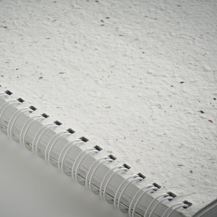 A5 seed paper cover notebook-White-Tasmania-australia-5