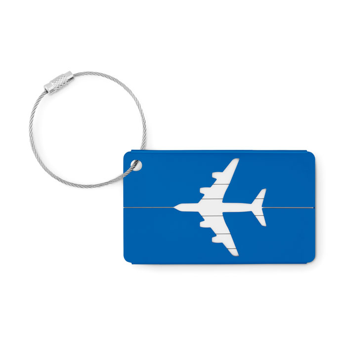 Aluminium luggage tag-Royal blue-Tasmania-australia-2
