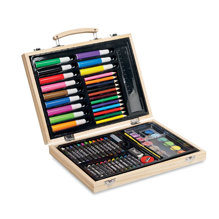 Artists set in wooden box-Wood-Tasmania-australia-3