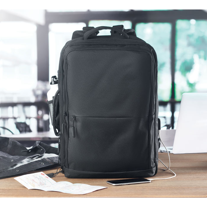 Backpack 600D RPET-Black-Tasmania-australia-6