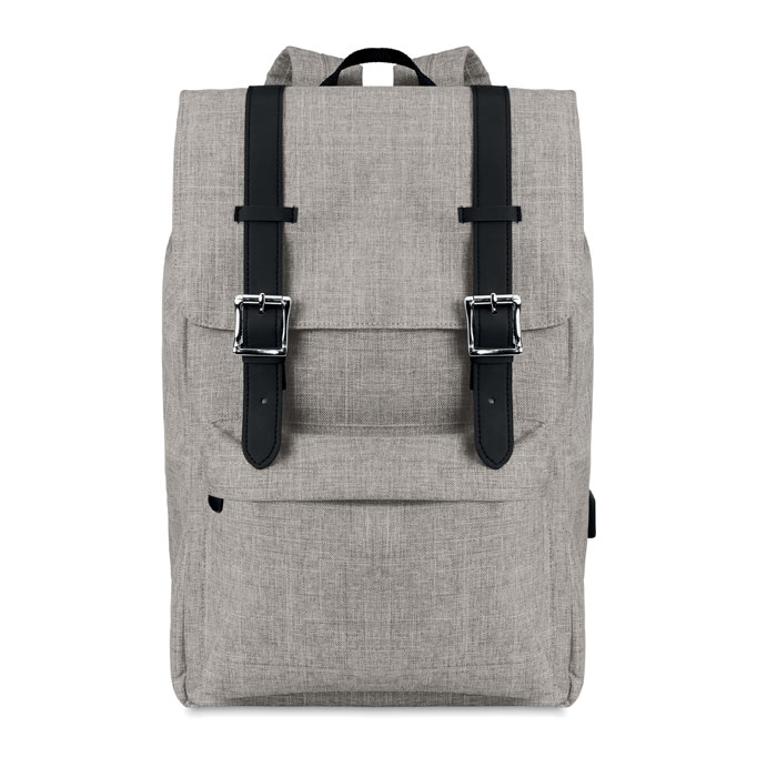 Backpack in 600D Polyester -Grey-Tasmania-australia-1