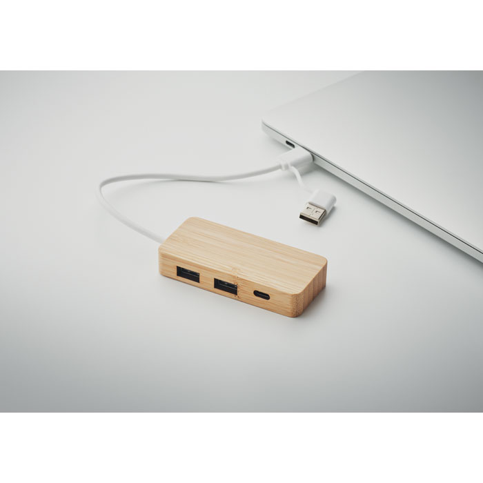 Bamboo USB 3 ports hub-WOOD-Tasmania-australia-3