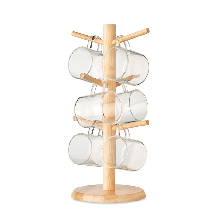 Bamboo cup set holder-Wood-Tasmania-australia-1