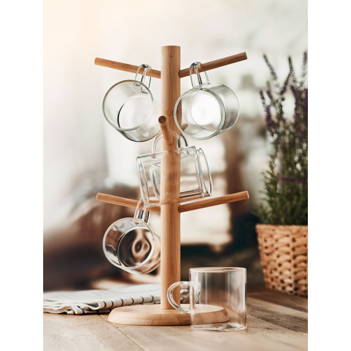 Bamboo cup set holder-Wood-Tasmania-australia-4