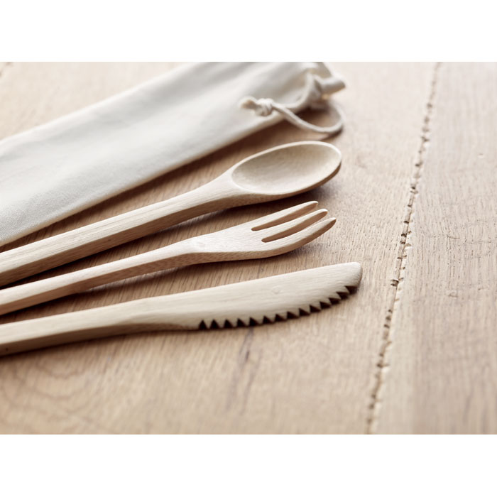 Bamboo cutlery set-Beige-Tasmania-australia-4