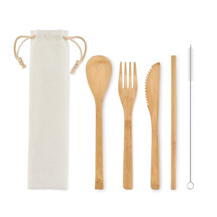 Bamboo cutlery with straw-Beige-Tasmania-australia-3 Bamboo cutlery with straw-Beige-Tasmania-australia-3