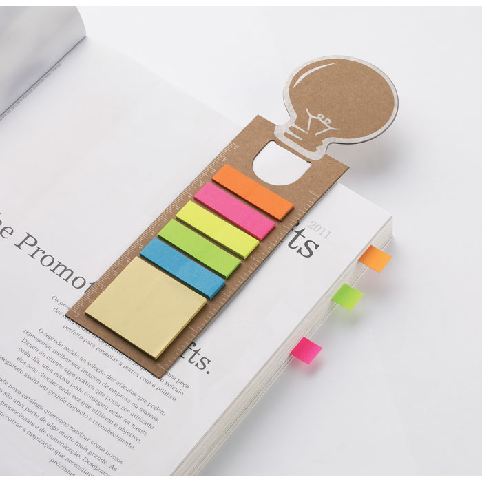 Bookmark with sticky memo pad-beige-Tasmania-australia-3