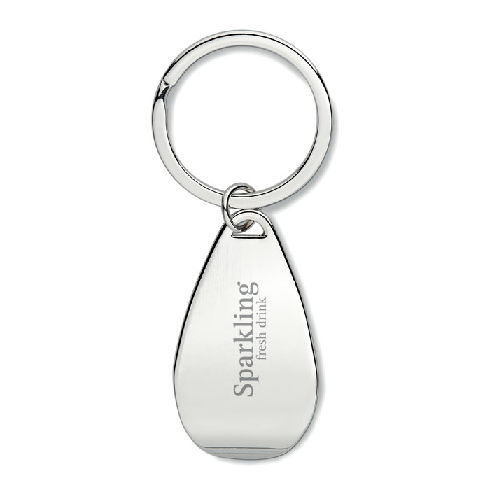 Bottle opener key ring-Shinny Silver-Tasmania-australia-2