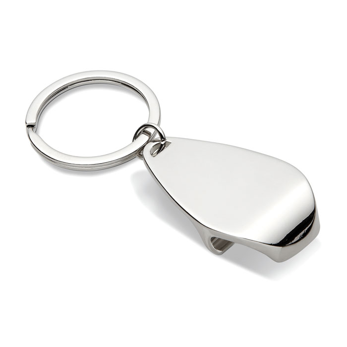 Bottle opener key ring-Shinny Silver-Tasmania-australia-3