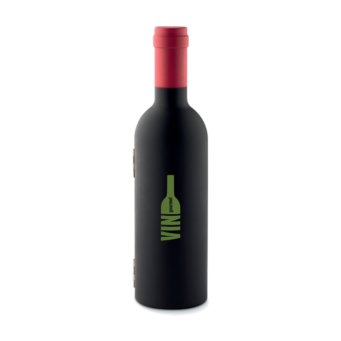 Bottle shape wine set-Black-Tasmania-australia-2