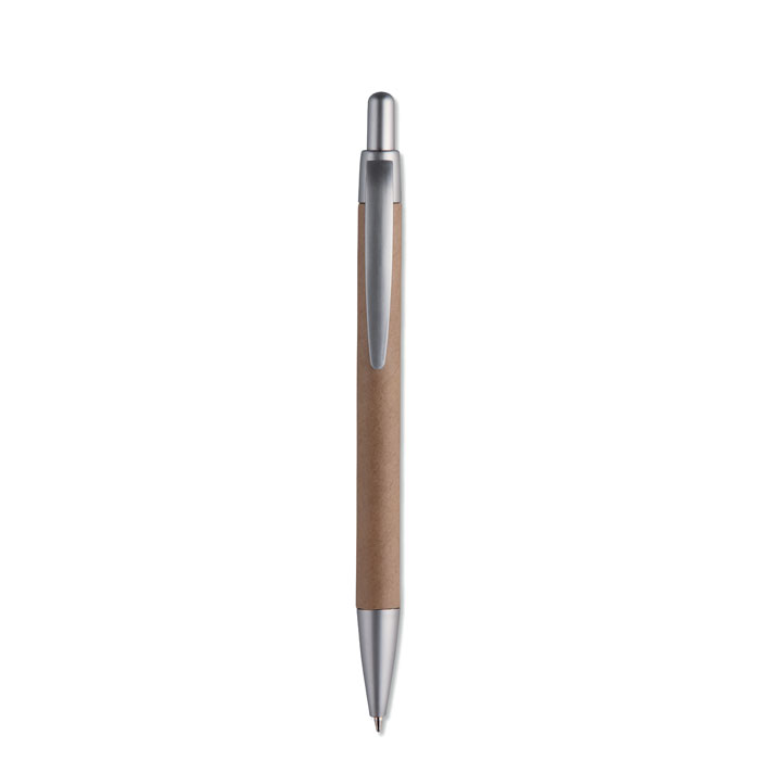 Carton barrel ball pen-Matt silver-Tasmania-australia-1