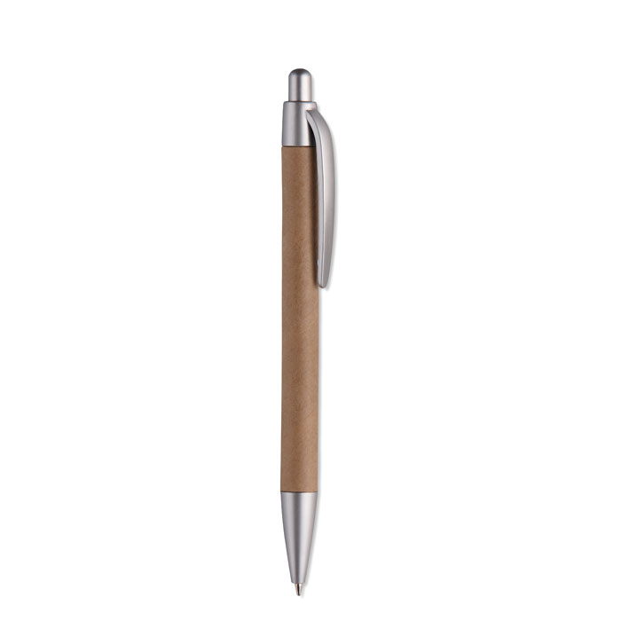 Carton barrel ball pen-Matt silver-Tasmania-australia-3