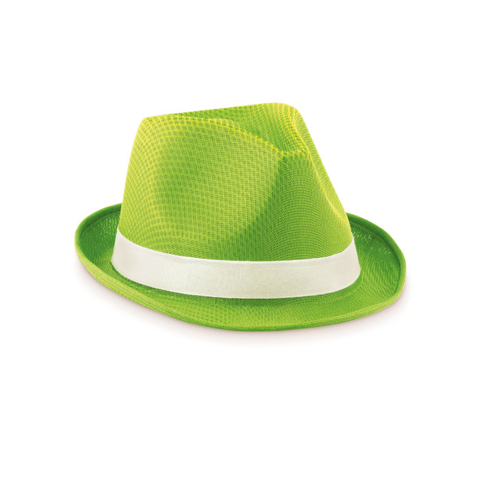 Coloured polyester hat-Lime-Tasmania-australia-1