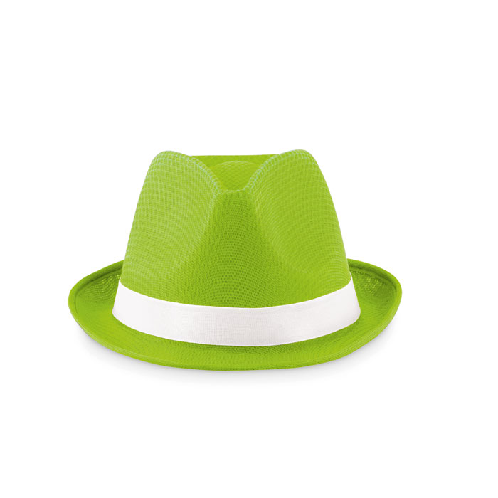 Coloured polyester hat-Lime-Tasmania-australia-2