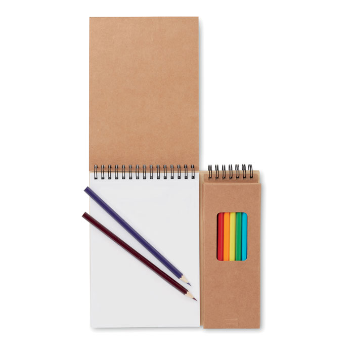 Colouring set with notepad-Beige-Tasmania-australia-5