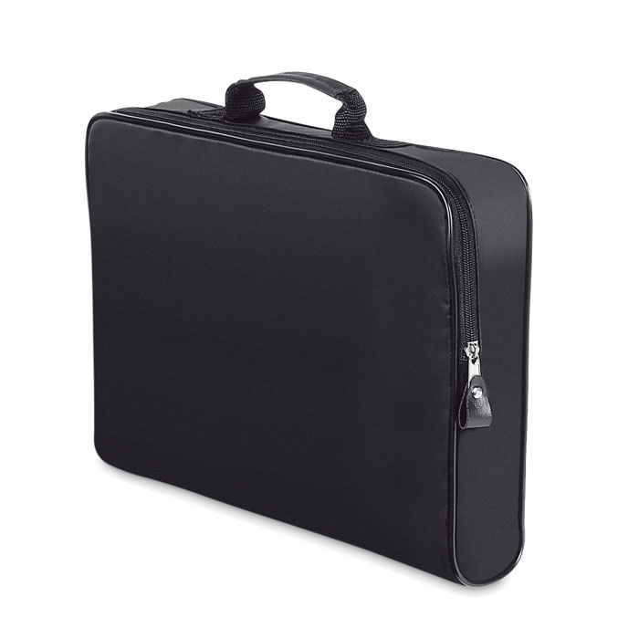 Conference bag with zipper -black-Tasmania-australia-1