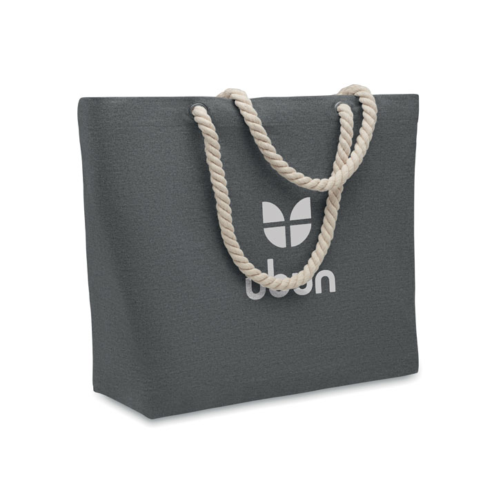 Cord handle beach bag-Black-Tasmania-australia-2