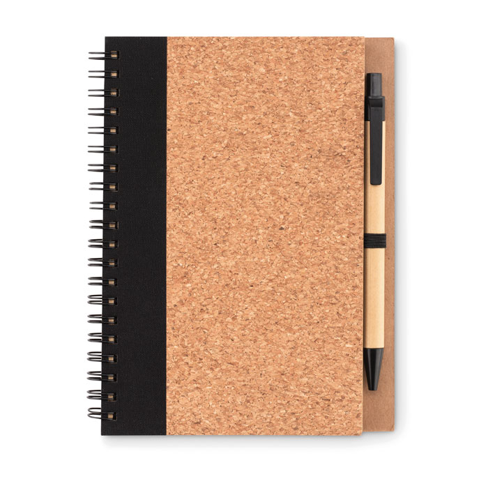 Cork notebook with pen-BLACK-Tasmania-australia-1