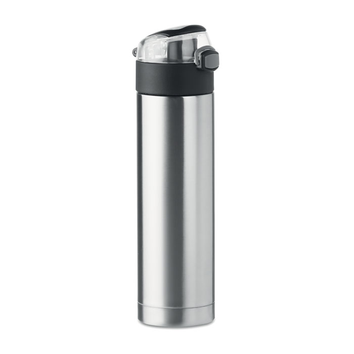 Double wall bottle 400ml-Matt silver-Tasmania-australia-1