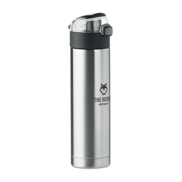 Double wall bottle 400ml-Matt silver-Tasmania-australia-2