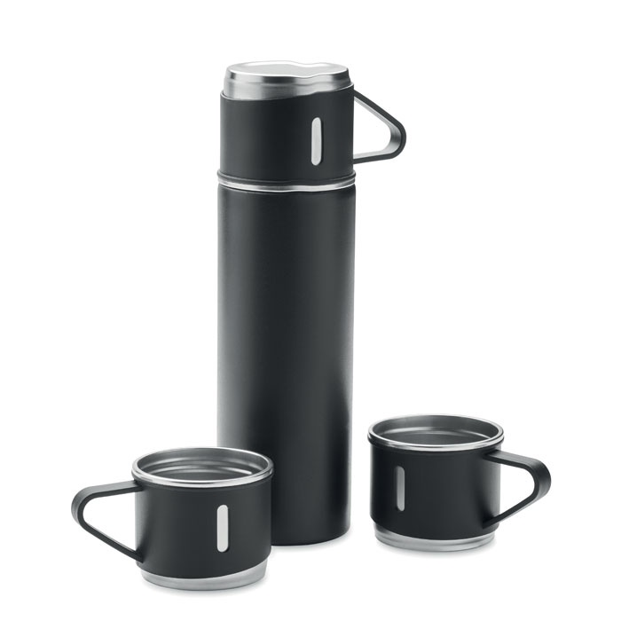 Double wall bottle and cup set-Black-Tasmania-australia-1